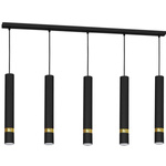 Lampa wisząca JOKER BLACK/GOLD 5xGU10