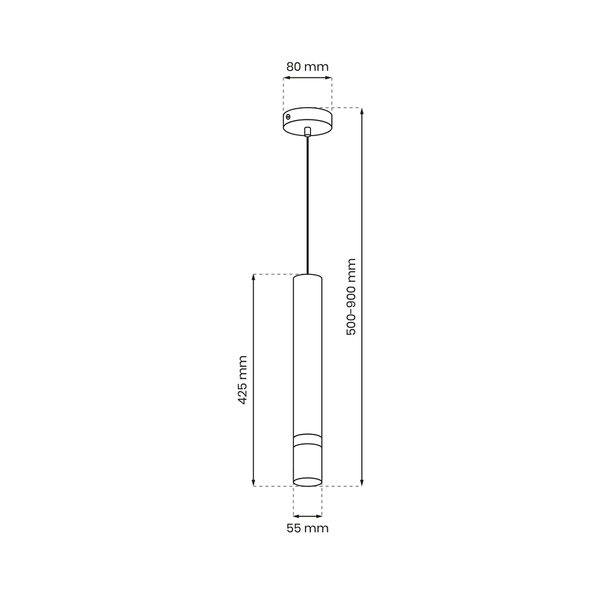 Lampa wisząca JOKER, czarna, 1x8W GU10, MLP9678
