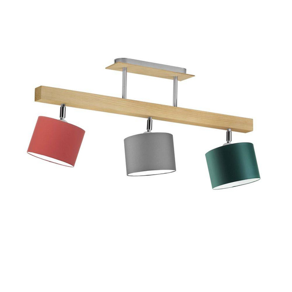 Lampa sufitowa do pokoju dziewczynki różowe abażury Hollywood