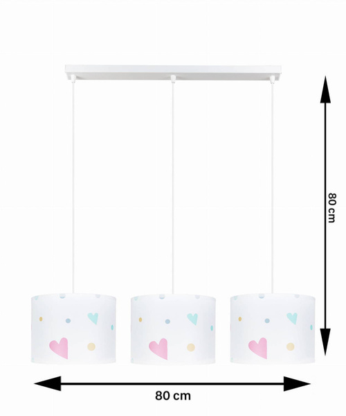 Lampa dziecięca kolorowa abażury w zwierzątka kontury