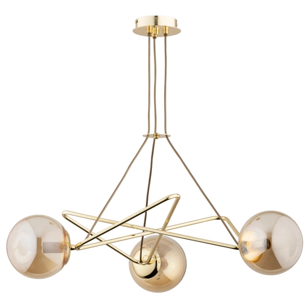 Lampa sufitowa ALFA TRISTAN ZŁOTA 3xE14 60cm | 62343