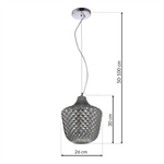 Lampa wisząca ORLANDO chrom ML5549