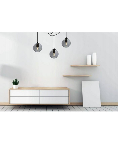 Industrialna lampa typu pająk szklane klosze kolory do wyboru