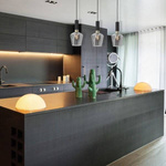 Nowoczesna lampa wisząca listwa ROMA BLACK MLP6485