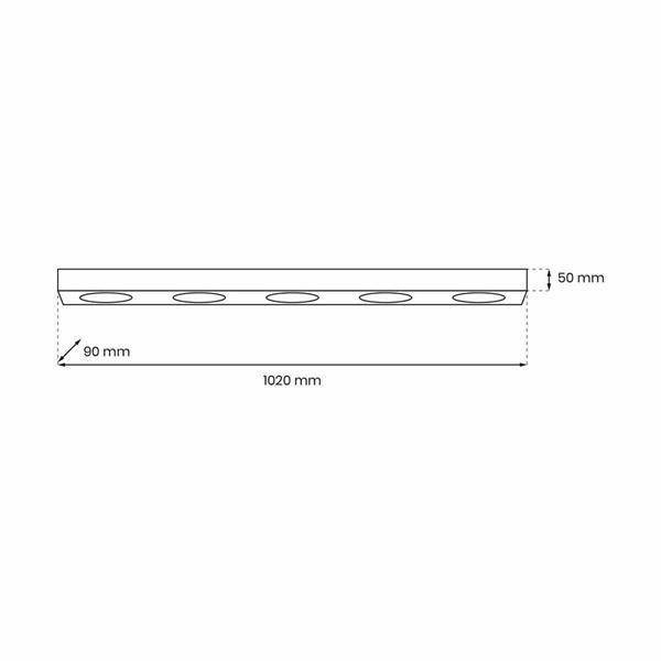 Lampa sufitowa ALEXANDER 5xGX53