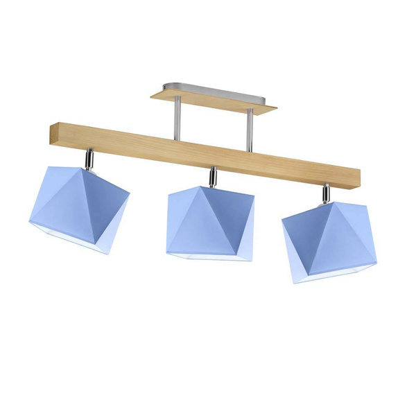 Lampa sufitowa dla dziewczynki i chłopca żółte abażury Zaczarowany Diamencik