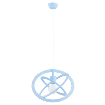 Lampa wisząca do pokoju dziecka  ALFA GRADI ELIPSE NIEBIESKA 1xE27 34cm | 60687