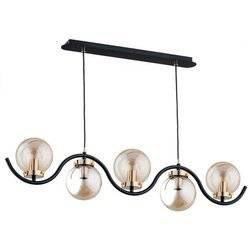 Nowoczesna lampa wisząca KORDA GOLD OP. OŚW. 5 PŁ