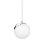 Lampa wisząca SFERA, MLP7238, czarny/chrom/biały, 3x40W E14