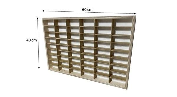 Półka na resoraki Hot Wheels drewniana organizer do pokoju dziecka 54B