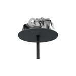 Podtynkowy uchwyt CAMELEON CANOPY F BLACK czarny śr 8cm
