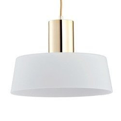 Lampa wisząca zwis LUX złoty/biały śr.30cm