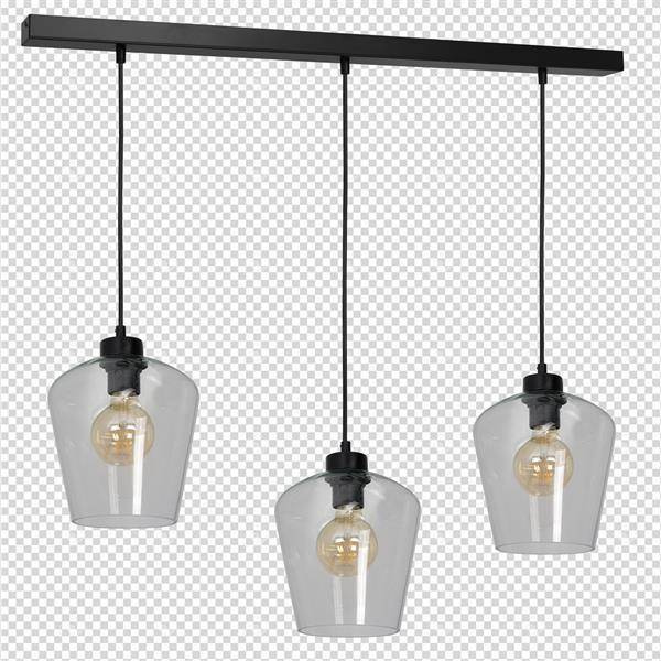 Nowoczesna lampa wisząca listwa SANTIAGO CLEAR MLP6608