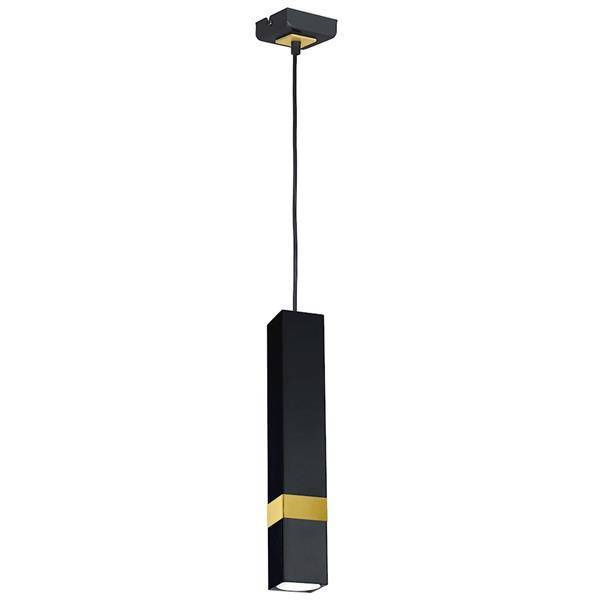 Nowoczesna lampa wisząca VIDAR BLACK/GOLD 1xGU10 MLP6279