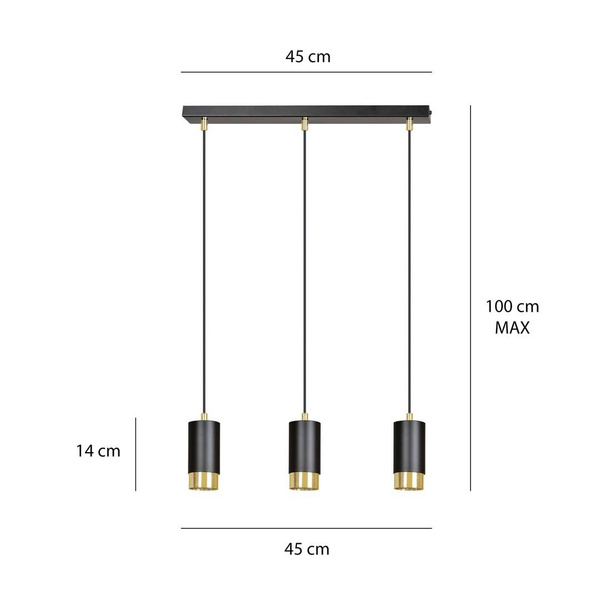 FUMIKO 3 BL/GOLD