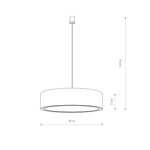 Lampa wisząca MIST III śr.50cm