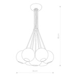 Lampa wisząca MALWI zwis 85cm