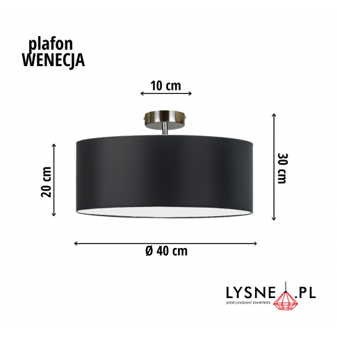 Plafoniera do pokoju dziecięcego WENECJA fi - 40 cm