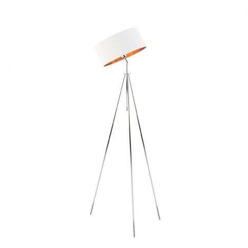 Nowoczesna metalowa lampa podłogowa  MALMO GOLD