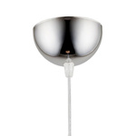 Lampa wisząca zwis DAWID złoty/chrom śr. 23cm