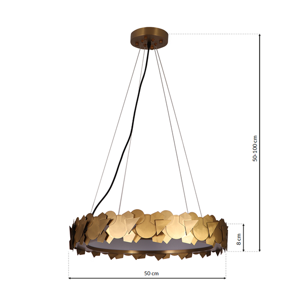 Lampa wisząca SOHO GOLD 24W LED ML6156
