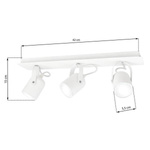 Nowoczesna lampa sufitowa PICO WHITE 3xGU10 MLP991