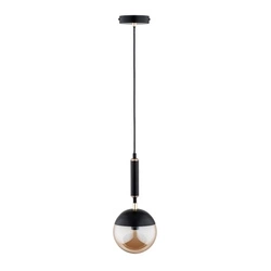 Lampa wisząca ALFA MARAKAS CZARNO-ZŁOTA 1xE14 14cm | 60982