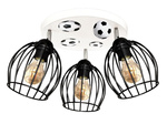 Lampa do pokoju chłopca biała z motywem piłkarskim Mundial 3