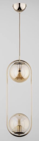 Lampa wisząca ALFA OVAL DUAL ZŁOTA 2xE14 19cm | 62250