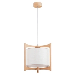 Lampa wisząca ALFA GALDI ONE DREWNIANA 1xE27 36cm | 61298