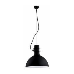 Nowoczesny lampa sufitowa ZINE I czarny śr. 35cm