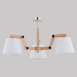 Nowoczesna Lampa sufitowa JOGA III drewno śr. 50cm