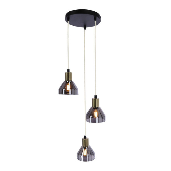 Lampa wisząca złota 3xE14 18cm Gregory 33-78995