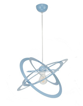 Lampa sufitowa dla dziecka niebieska pastelowa Sferis 1XE27 Led