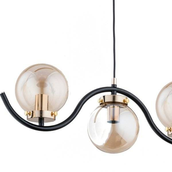 Nowoczesna lampa wisząca KORDA GOLD OP. OŚW. 5 PŁ