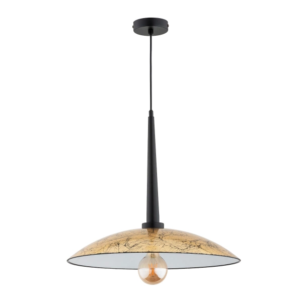 Lampa wisząca ALFA DEMI CZARNA 1xE27 47cm | 61245