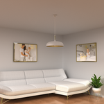Lampa wisząca LINCOLN, MLP7899, 45 cm, biały/złoty, 1x60W E27