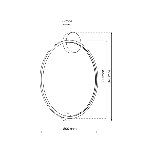 Lampa sufitowa/ścienna SATURNO, czarna, 46W LED, barwa neutralna 4000K, ML8860