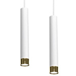 Nowoczesna lampa wisząca DANI WHITE/GOLD 3xGU10 MLP6236