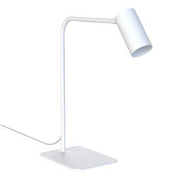 Lampa stojąca biurkowa MONO wys. 40cm 10W GU10 | biały