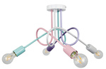 Lampa sufitowa do pokoju dziewczynki i chłopca pastelowa Mondo 4 