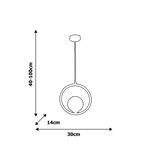 Nowoczesna lampa wisząca BOSTON MLP5593