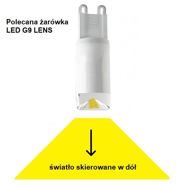 Lampa nad wyspę stół LASER BLACK X czarna