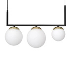 Nowoczesna lampa wisząca SPARTA BLACK / GOLD MLP6498