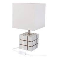 Lampka dziecięca stołowa biała Rubi