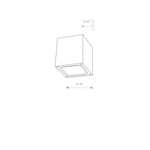 Lampa na elewację KHUMBU kostka 11cm