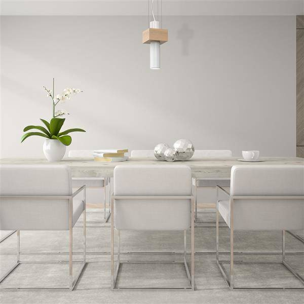 Nowoczesna lampa wisząca WEST WHITE 1xGU10 MLP5500