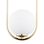 Lampa wisząca do salonu NOVAL L E14 wys. 80cm | złoty