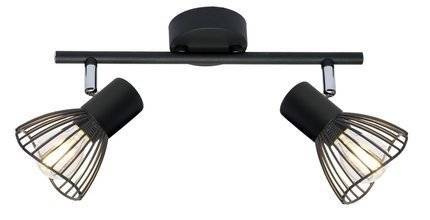 Lampa ścienna listwa 2xE14 39cm czarny FLY 92-61898