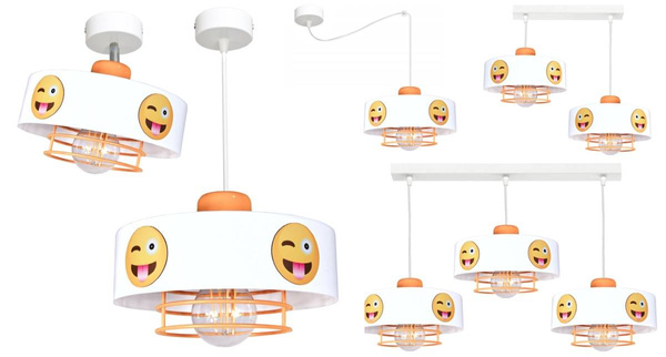 Lampa ścienna do pokoju chłopca i dziewczynki regulowana Smile 1xE27 led